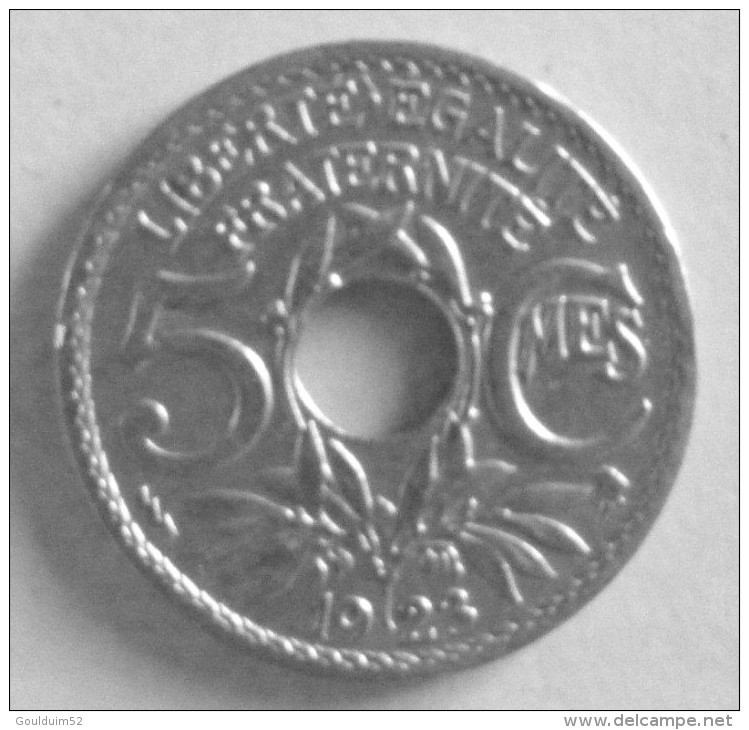 Cinq Centimes 1923 Poissy  Petit Module  Lindauer - 5 Centimes
