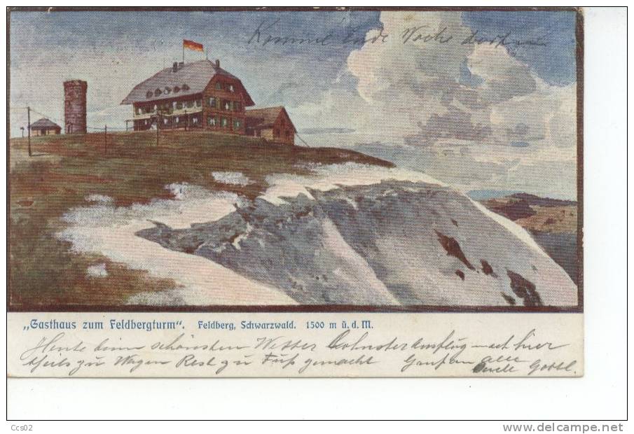 Gasthaus Zum Feldbergturm, Feldberg Schwarzwald 1904 - Feldberg