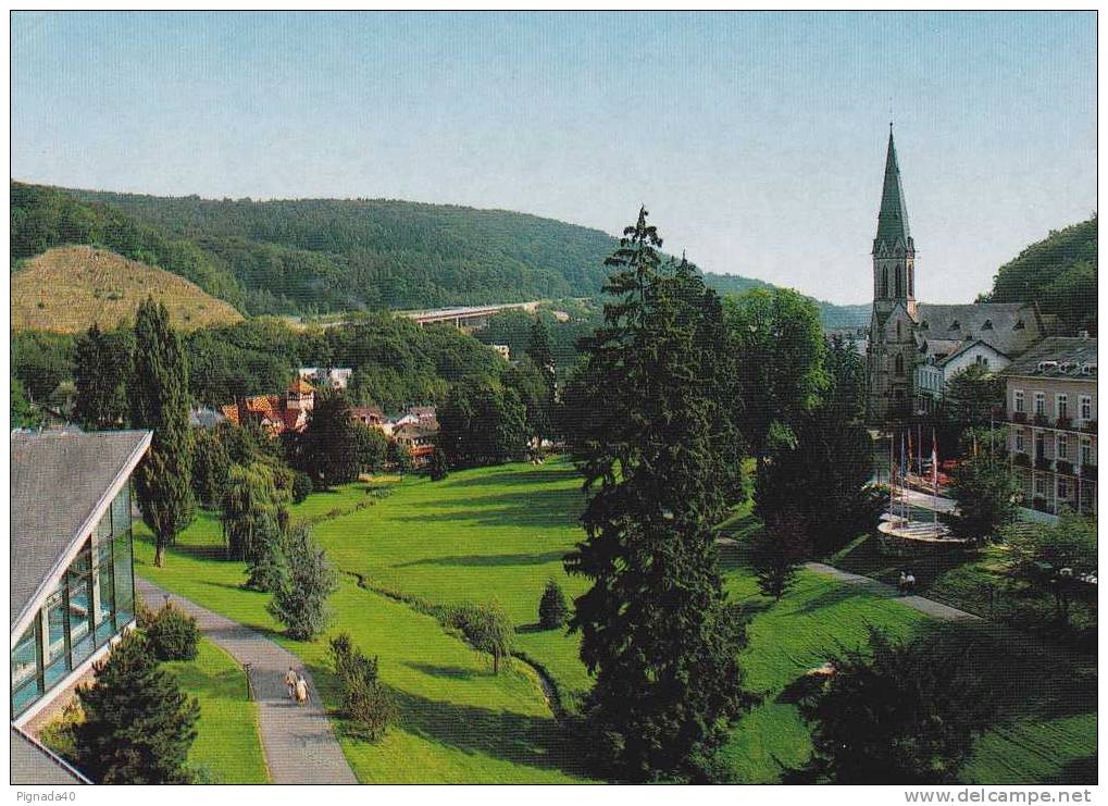 Cp , ALLEMAGNE , SCHLANGENBAD , Im Taunus Teilansicht Mit Unterem Kurpark - Schlangenbad