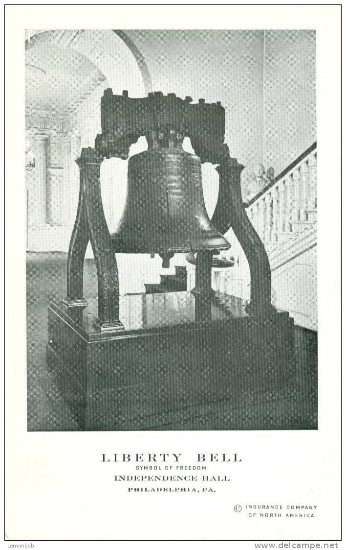 USA – United States – Liberty Bell, Philadelphia Old Unused Postcard [P3396] - Philadelphia