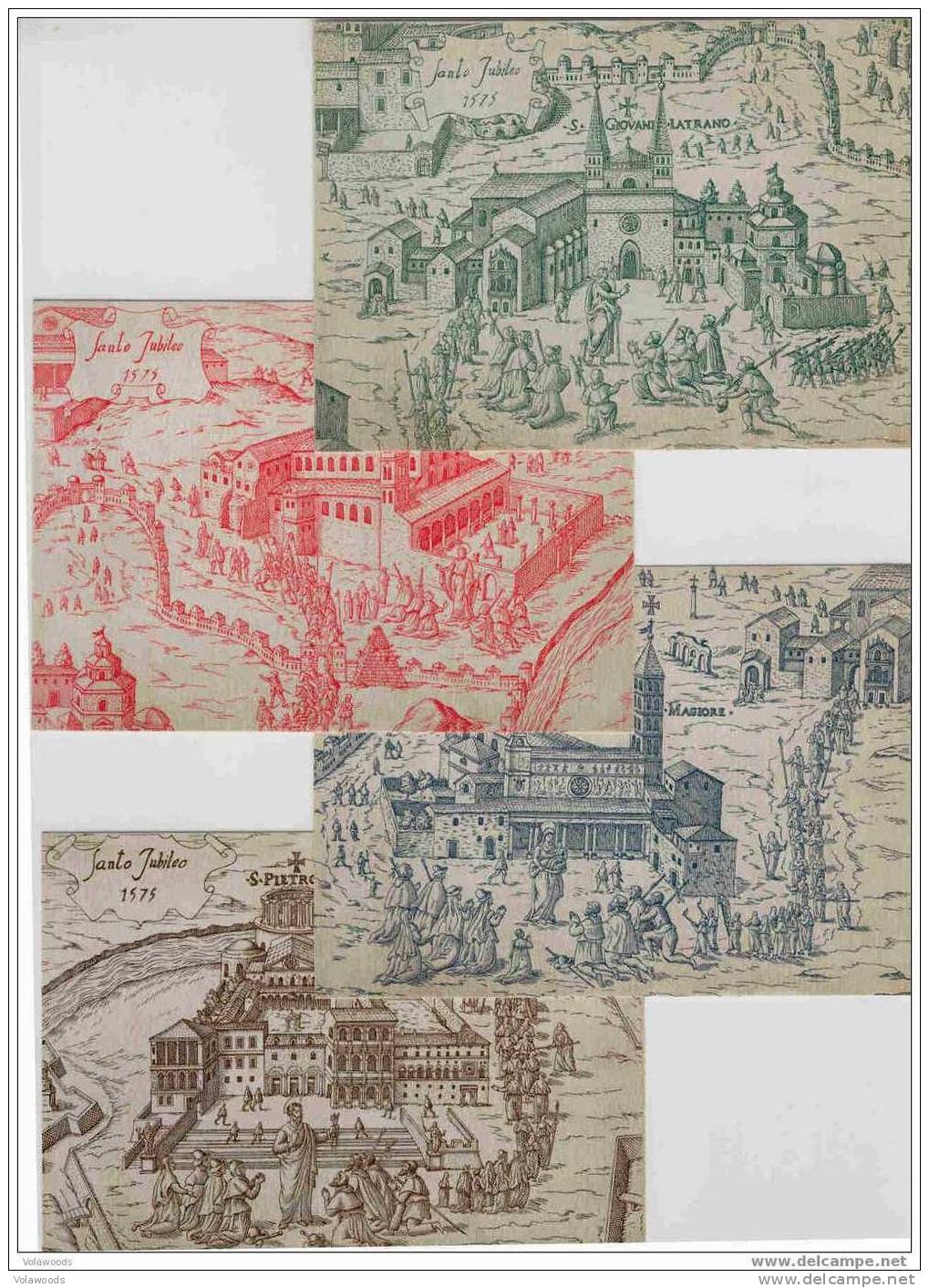 Vaticano - Basiliche Dell´anno Santo 1575 - Cartoline Postali In Contenitore - Interi Postali