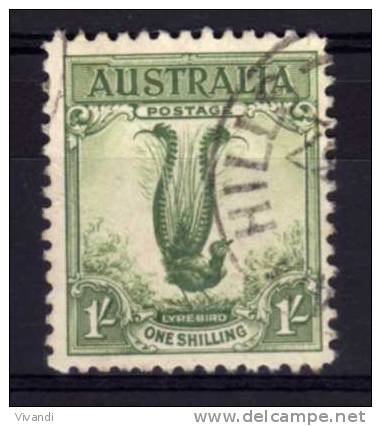 Australia - 1932 - 1/- Lyre Bird (No Watermark) - Used - Gebraucht
