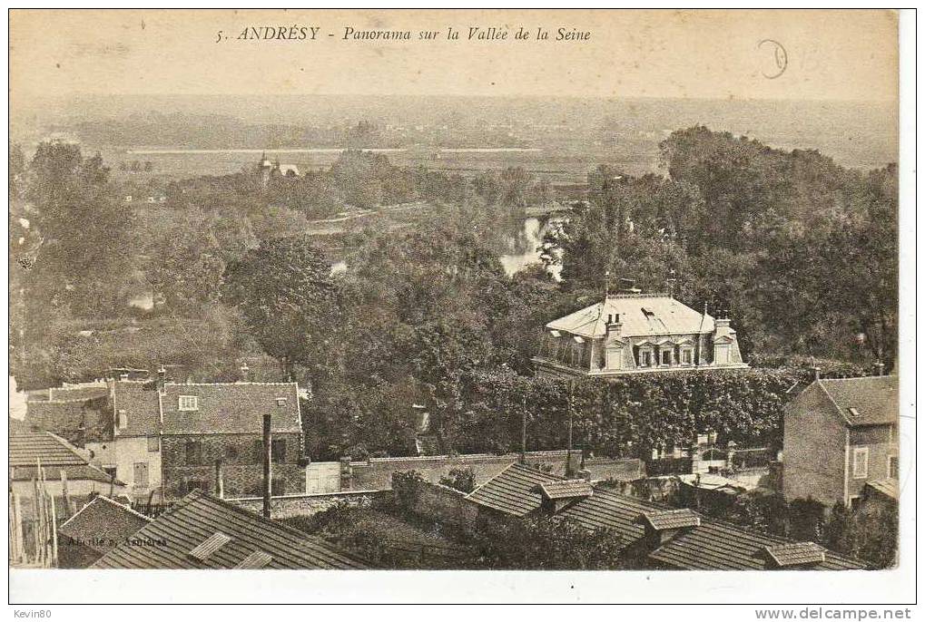 78 ANDRESY  Panorama Sur La Vallée De La Seine - Andresy
