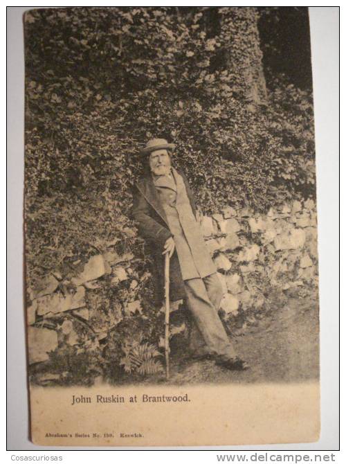 174 JOHN RUSKIN AT BRANTWOOD UNITED KINGDOM  REAL PHOTO  POSTCARD YEARS 1906 OTHERS SIMILAR IN MY STORE - Berühmtheiten