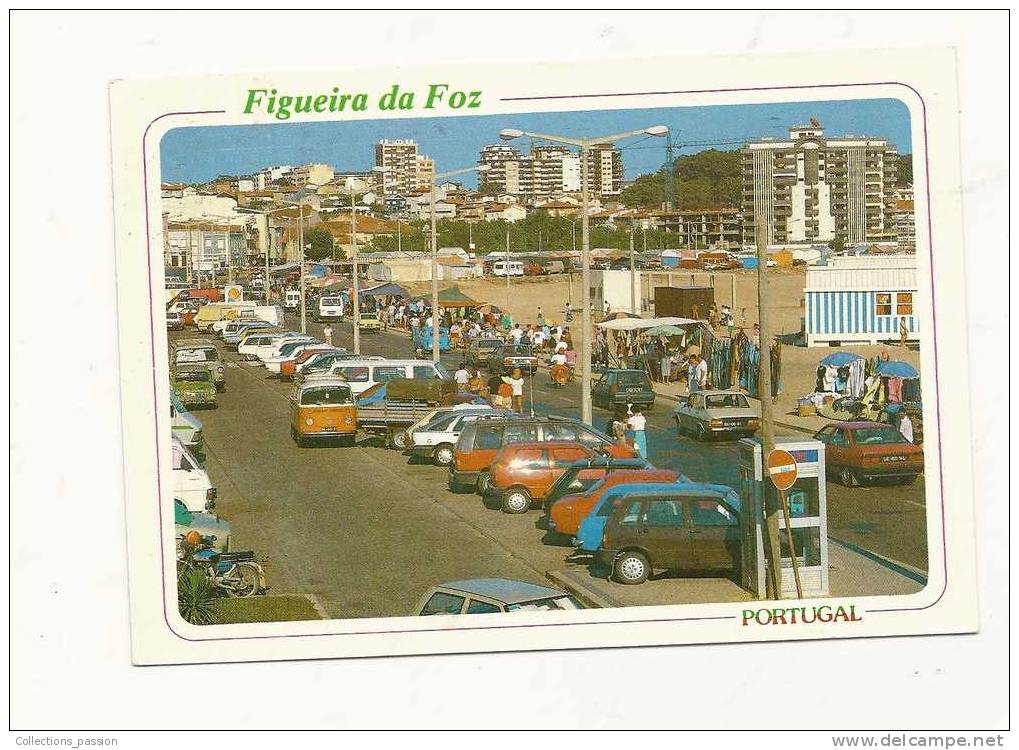 Cp, Portugal, Figueira Da Foz, Détail De La Ville, Voyagée 1992 - Otros & Sin Clasificación