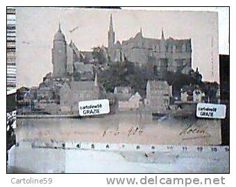 GERMANY MEISSEN ALBRECHTSBURG NAVE SHIP FERRY ODER V1904  DC4353 - Maxen