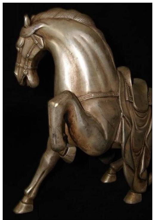 Collection Qing Dynasty Silver Horse Statue - Other & Unclassified