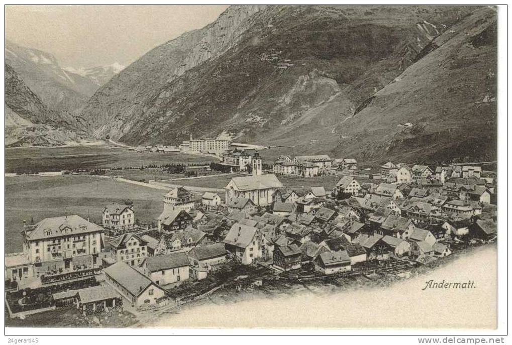 CPA ANDERMATT (Suisse-Uri) - Vue Générale - Andermatt