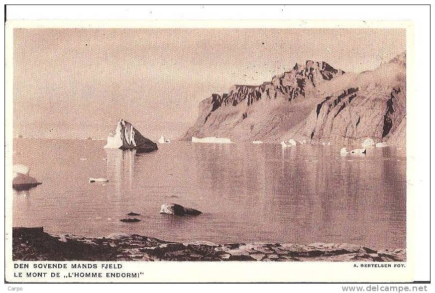 Le Mont De "L'Homme Endormi". (Tampon Au Dos : Pavillon Du Danemark  Exposition Coloniale 1931) - Groenland