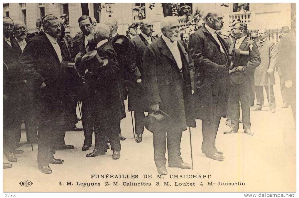 Funérailles De M. Chauchard Intimes Leygues, Calmettes, Loubet, Jousselin - Funerali