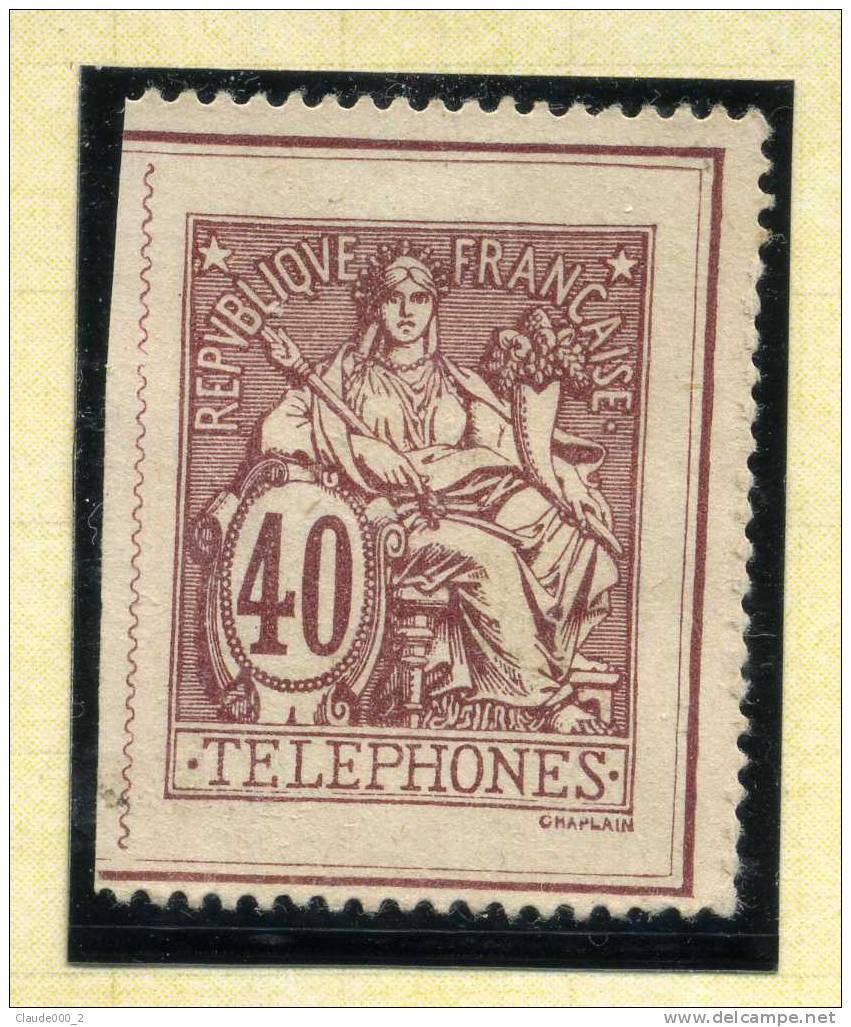 7 TIMBRES TELEPHONE ET 2 TELEGRAPHE SANS FOND DE SURETE