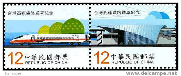 Taiwan 2006 High Speed Rail Stamps Train Railway Railroad - Nuovi