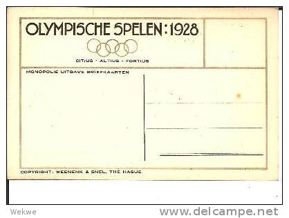 Oy117/  Fotokarte OLYMPIADE 1928, Fussball-Spiel Argentinien-Uruguay. Gewonnen Hat Uruguay. - Ete 1928: Amsterdam