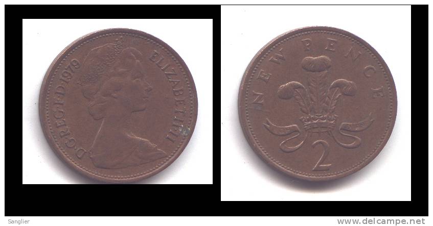 2 NEW PENCE 1979 - 2 Pence & 2 New Pence