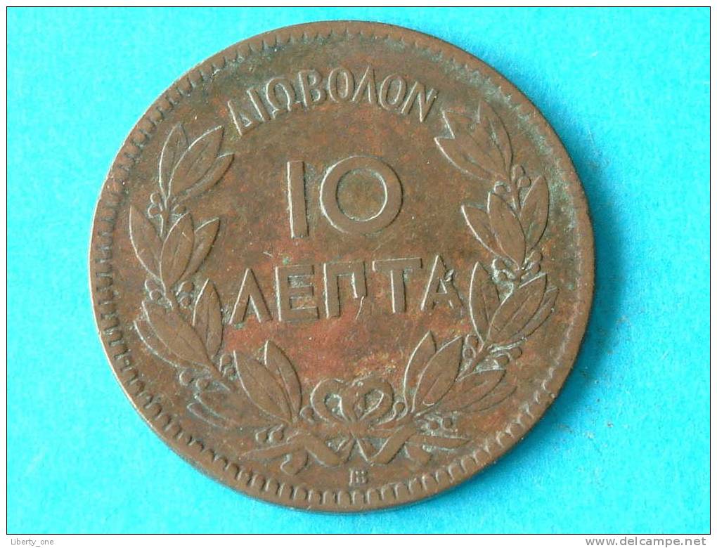 1869 BB - 10 LEPTA / KM 43 ( For Grade, Please See Photo ) ! - Grèce