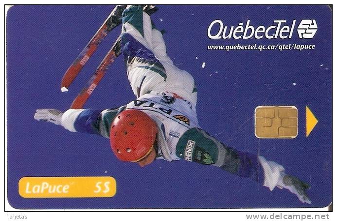 TARJETA DE CANADA DE SALTO DE ESQUI DE TIRADA 5000  QUEBECTEL - Canada