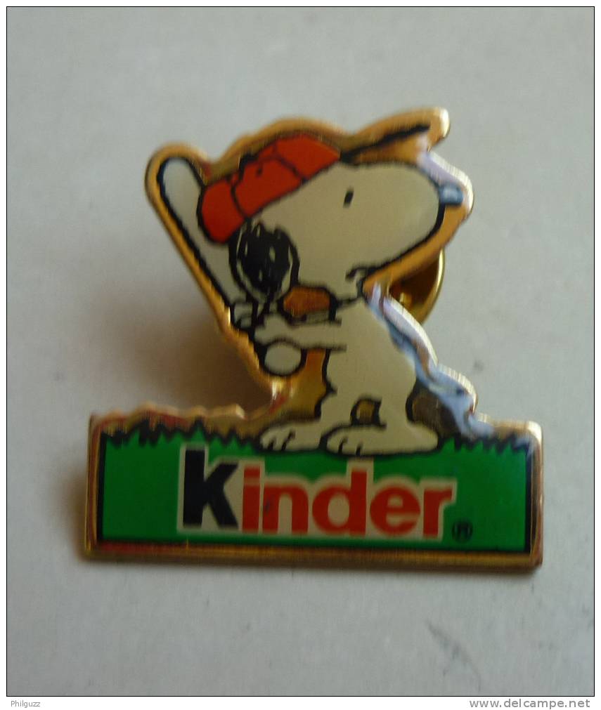 PIN'S KINDER FERRERO SNOOPY BASE BALL PEANUTS - Pins