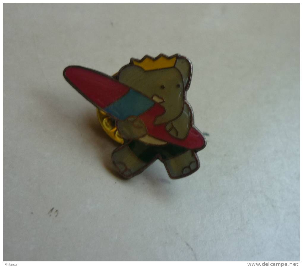 PIN'S BABAR SURF FERRIER Toulouse 1991 - Pin's