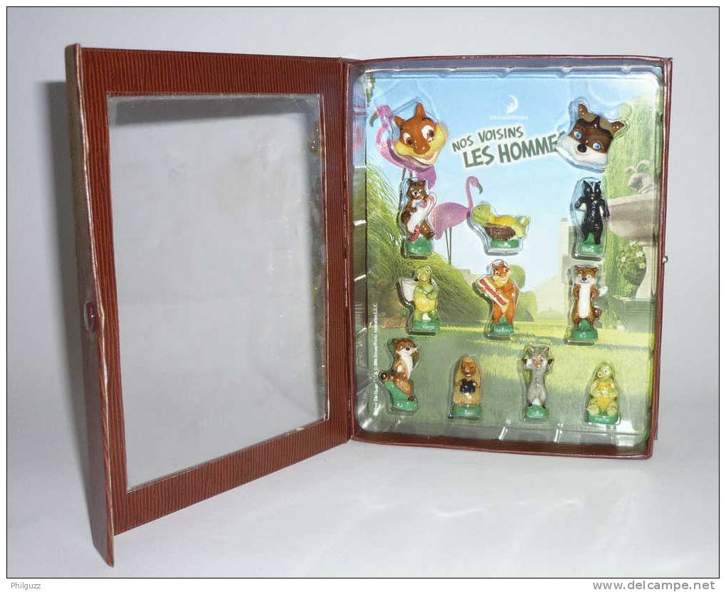 COFFRET SERIE DE 12 FEVES DONT 2 HORS SERIE NOS VOISINS LES HOMMES DREAMWORKS Feve - Dessins Animés