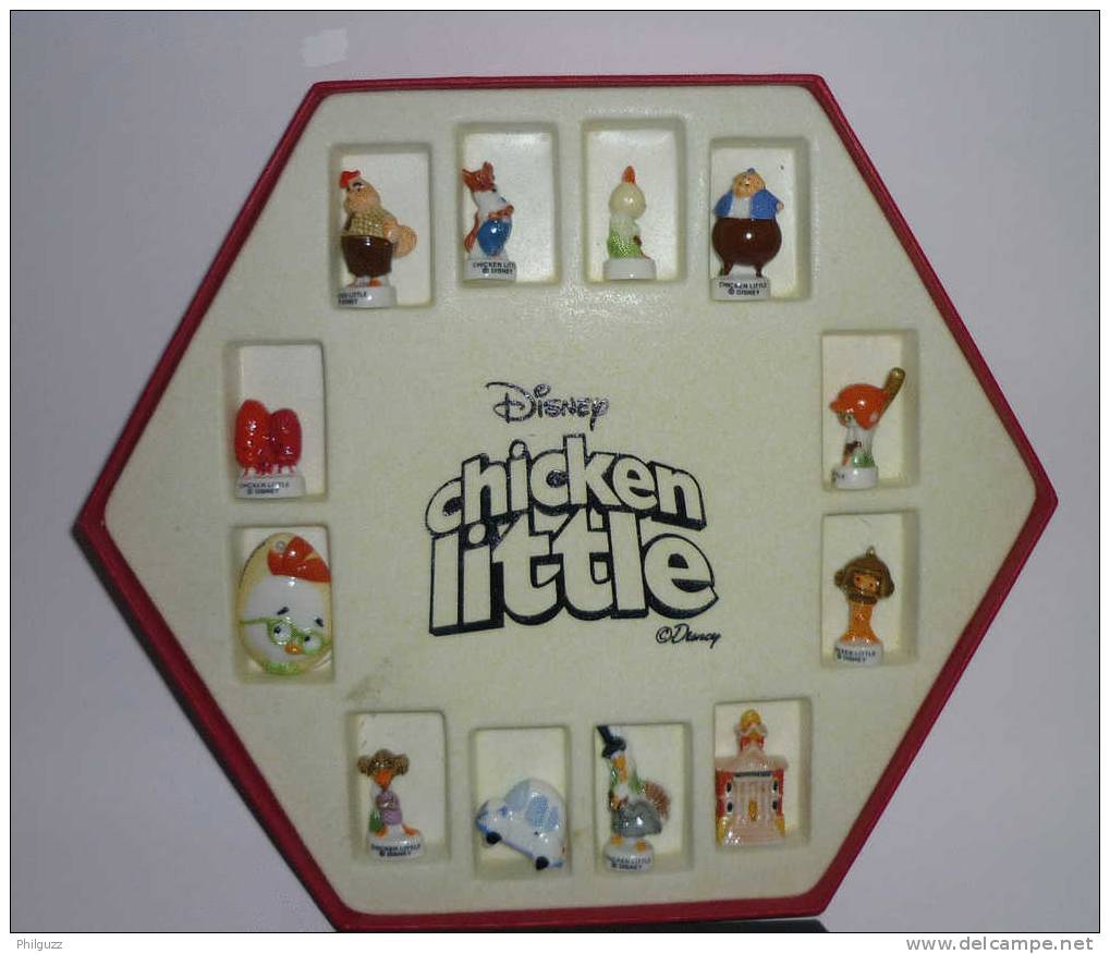 COFFRET SERIE DE 12 FEVES DONT 2 HORS SERIE CHICKEN LITTLE DISNEY Feve - Disney