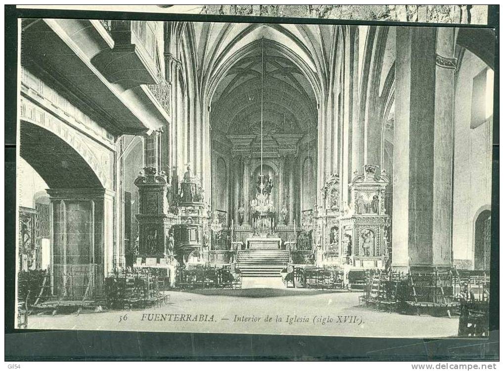 FUENTERRABIA. -    Interior De La Iglesia ( Siglo XVII )   - RX89 - Álava (Vitoria)