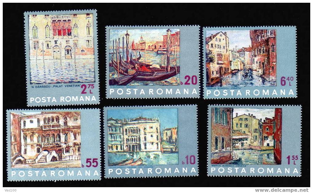 Romania 1972 Mi.3053/3058 Paintings,UNESCO ** MNH,OG. - Unused Stamps
