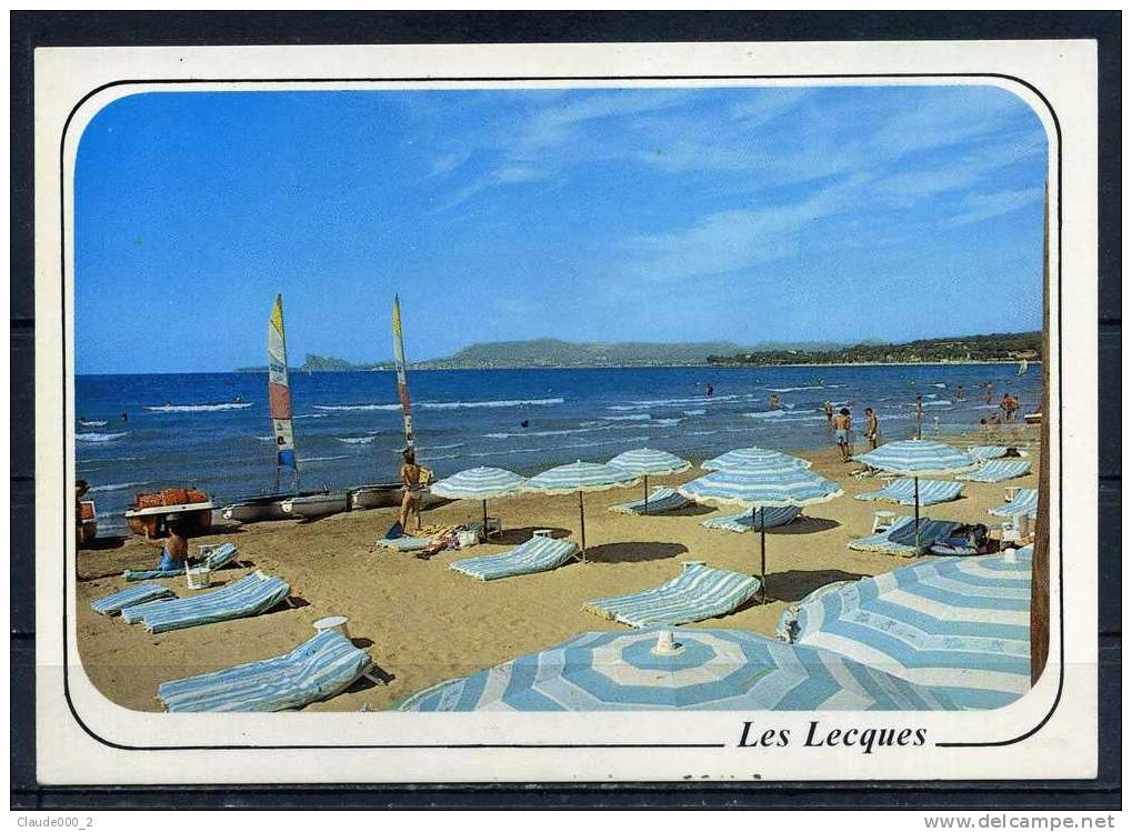 LES LECQUES . La Plage .  Voir Recto - Verso         (N099) - Les Lecques