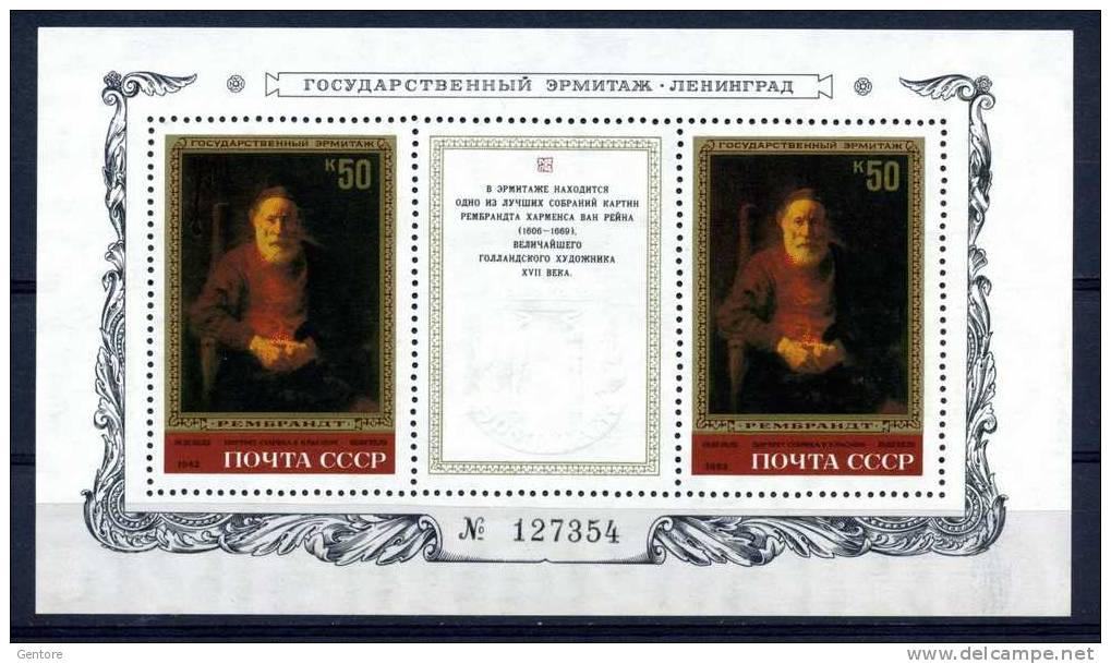 RUSSIA 1983 Rembrandt Yvert Cat N° Block 161  Mint Never Hinged - Rembrandt