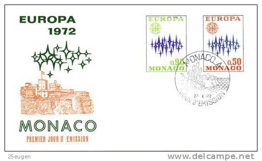 MONACO  1972  EUROPA CEPT FDC - 1972