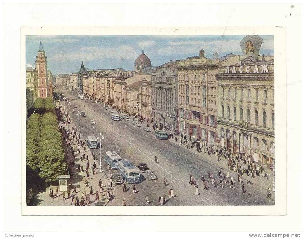 Cp, Russie, Leningrad, 1963, Perspective Nevsky - Russland