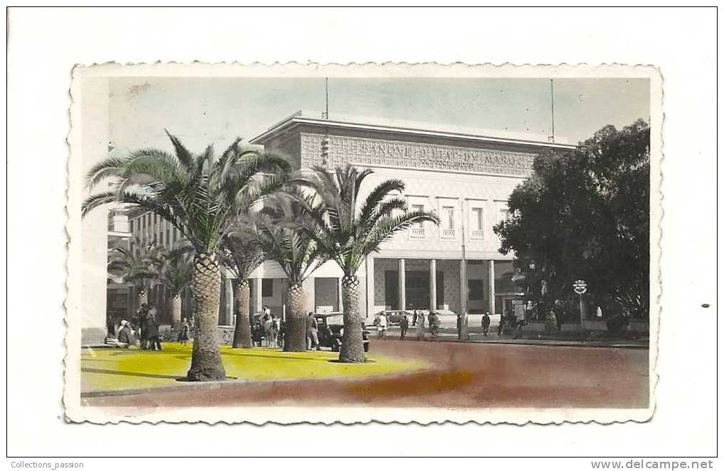 Photos, Lieux, Maroc, Casablanca, La Banque, Dim : 11 X 6.5 Cm - Orte