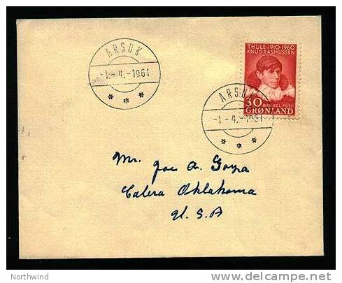 Greenland - Arsuk, Opening Of A New P.O.  Postmarked 1.4.1961 Which Was Opening Day. - Autres & Non Classés