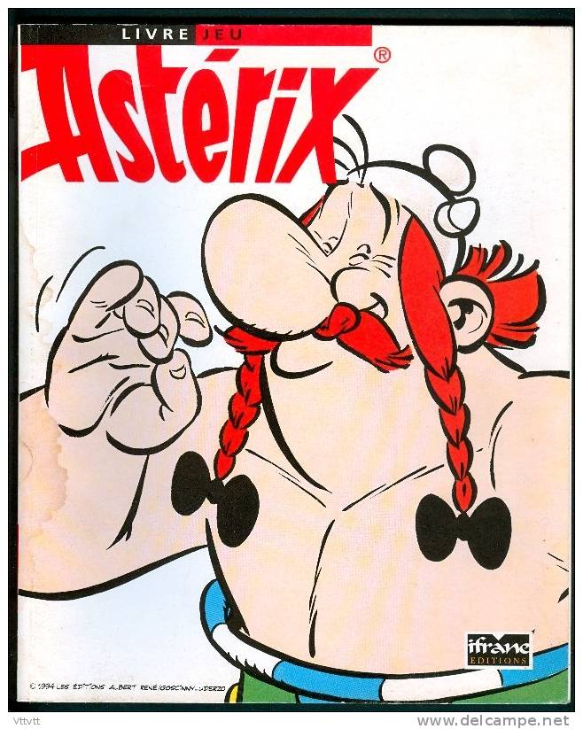 LIVRE-JEU ASTERIX (1994) Avec Jeu Des VII Familles, Complet (50 Pages), Couverture Obélix, Excellent état... - Astérix