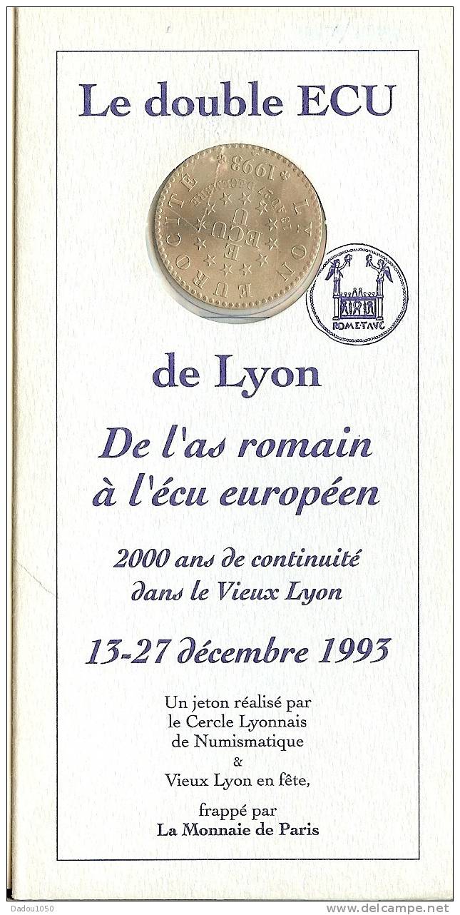 Le Double ECU De Lyon ,monnaie De Paris - Autres & Non Classés