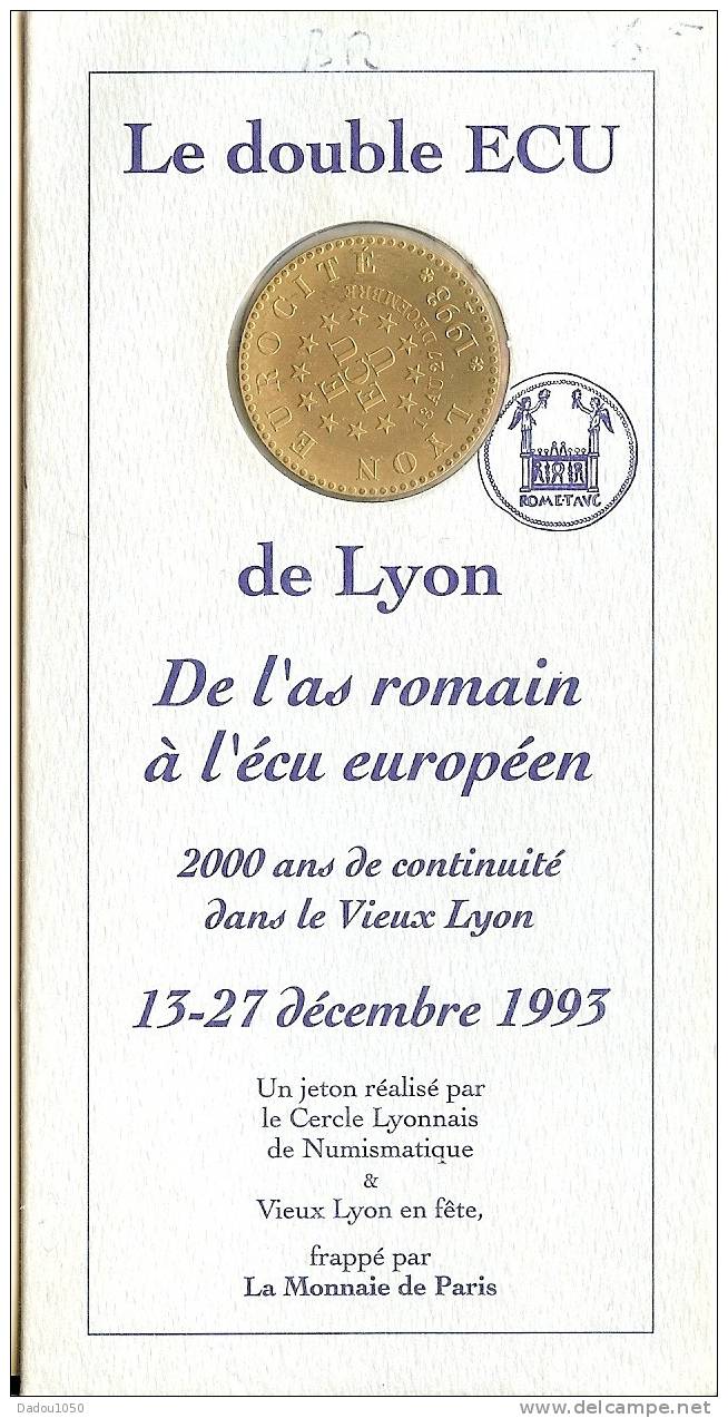 Le Double ECU De Lyon ,monnaie De Paris - Autres & Non Classés