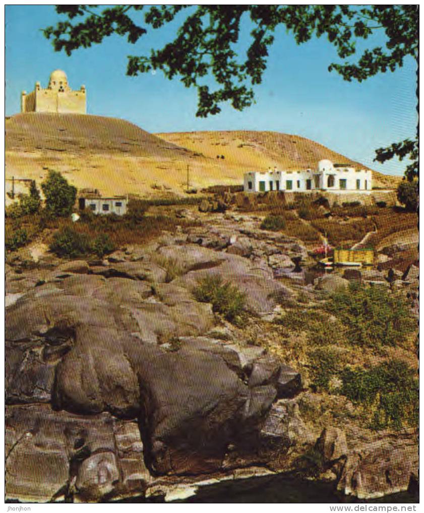 Egypt-Postcard Unused-Assouan-Tomb Of Aga Khan And The Villa Of The Beghum - 2/scans - Aswan