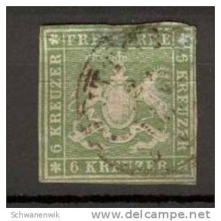 WÜRTTEMBERG, MiNr. 8 , Gestempelt - Used