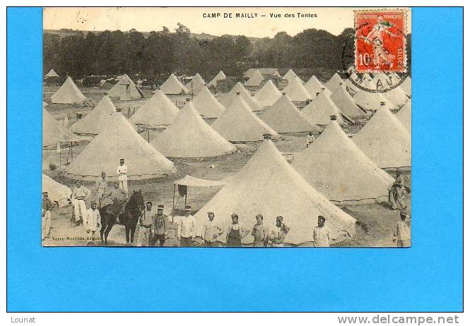 Camp De MAILLY - Vue Des Tentes - Régiments