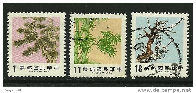 ● TAIWAN FORMOSA - 1986 - PIANTE - N. 1596 / 98 Usati, Serie Compl. - Cat. ? €  - Lotto 23 - Used Stamps