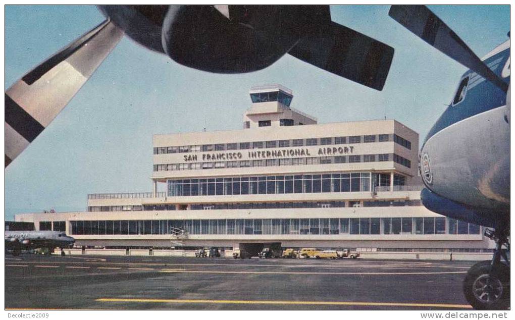 B22608 Aerodrome Airport San Francisco Airport Not Used Perfect Shape - 1946-....: Moderne