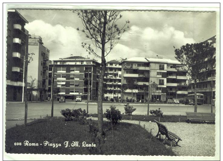 (A649-I) ROMA - GARBATELLA - PIAZZA LANTE  V/G 1960 - Piazze