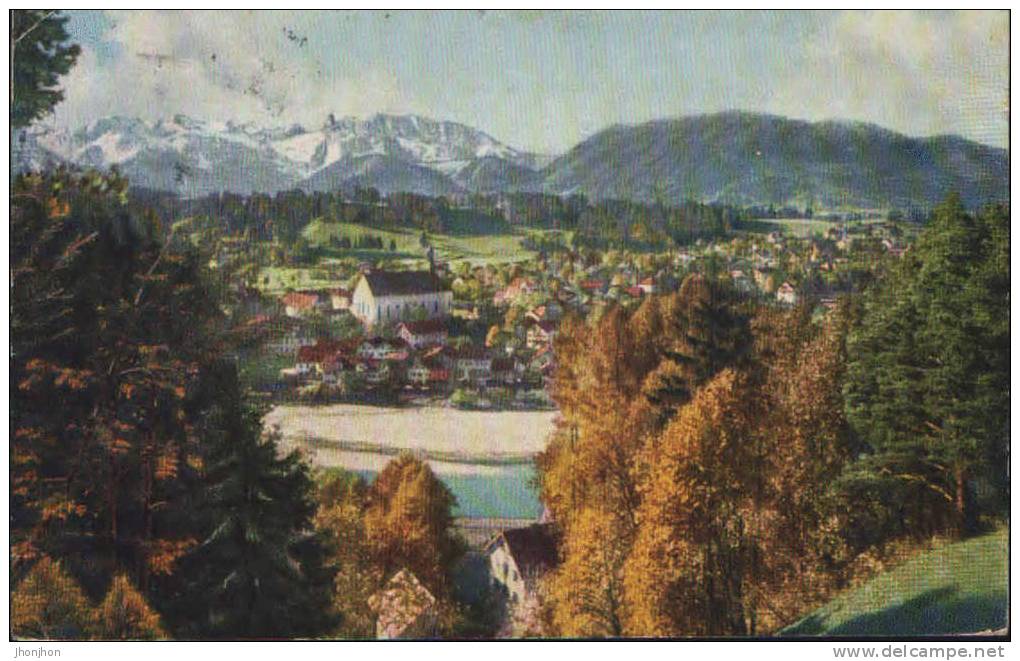 Deutschland-Postkarte 1926  -   Bad Tolz - 2/scans - Bad Toelz