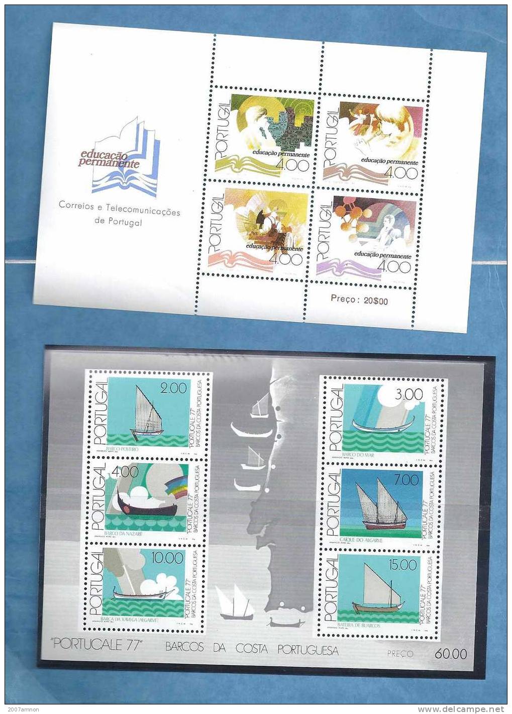 PORTUGAL 1977 MNH SETS AND M/S MNH 2 SCANS - Nuovi