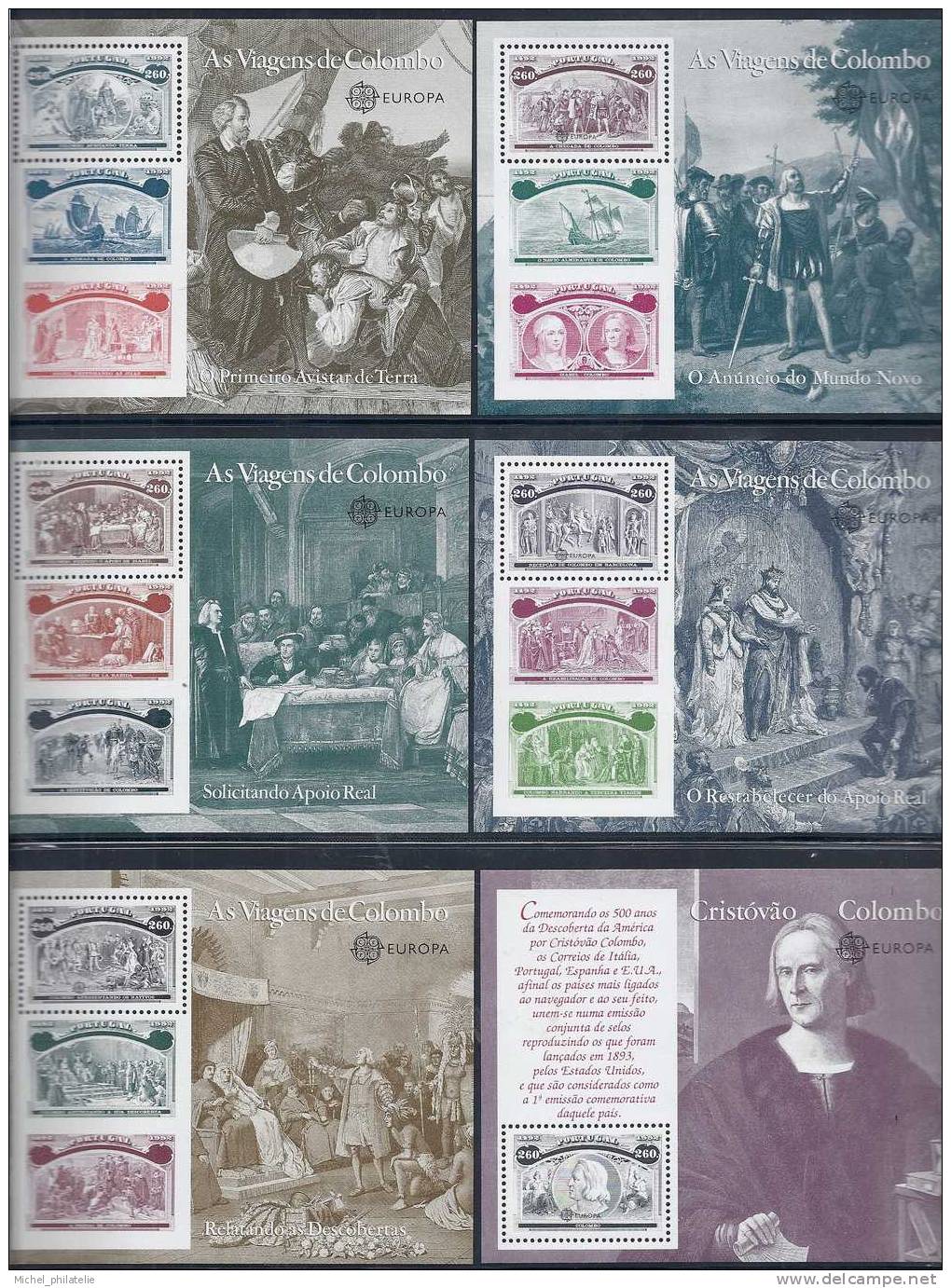 Portugal BF 85 à 90 Europa - Blocks & Sheetlets