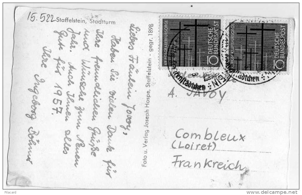 15522     Germania,   Staffelstein,  Stadtturm,  VG  1957 - Staffelstein