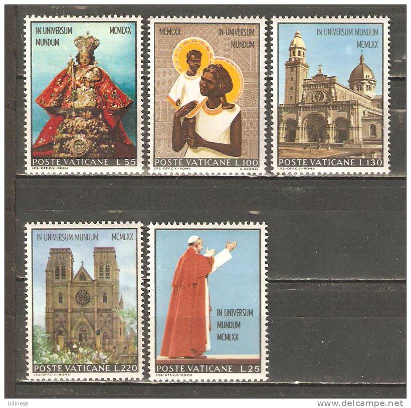 VATICAN 1970 - AUSTRALASIAN TRAVEL  -  CPL. SET -  MNH MINT NEUF - 1969