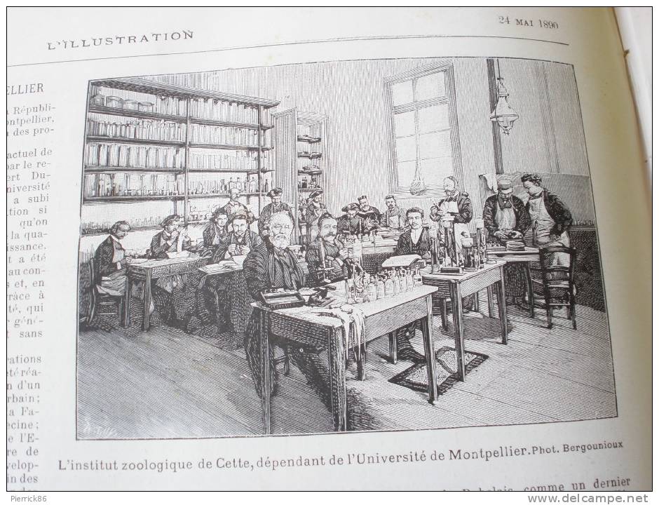 1890 UNIVERSITE DE MONTPELLIER AMIRAL BERGASSE DU PETIT THOUARS "FORMIDABLE" TELEGRAPHE SIBERIE CATHEDRALE DE CARTHAGE - 1850 - 1899