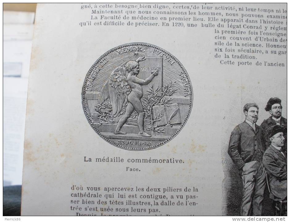 1890 UNIVERSITE DE MONTPELLIER AMIRAL BERGASSE DU PETIT THOUARS "FORMIDABLE" TELEGRAPHE SIBERIE CATHEDRALE DE CARTHAGE