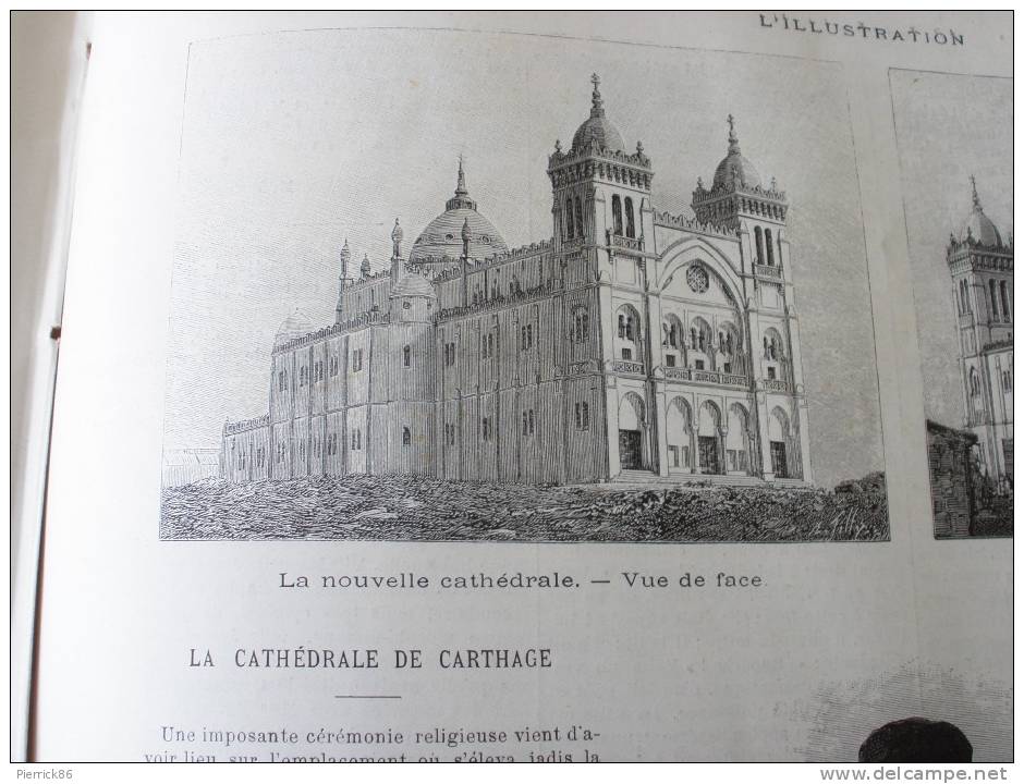 1890 UNIVERSITE DE MONTPELLIER AMIRAL BERGASSE DU PETIT THOUARS "FORMIDABLE" TELEGRAPHE SIBERIE CATHEDRALE DE CARTHAGE