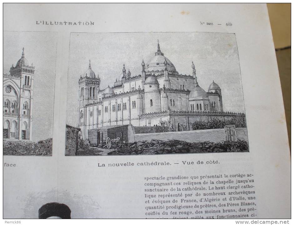 1890 UNIVERSITE DE MONTPELLIER AMIRAL BERGASSE DU PETIT THOUARS "FORMIDABLE" TELEGRAPHE SIBERIE CATHEDRALE DE CARTHAGE